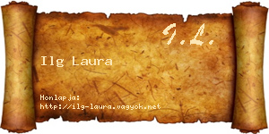 Ilg Laura névjegykártya